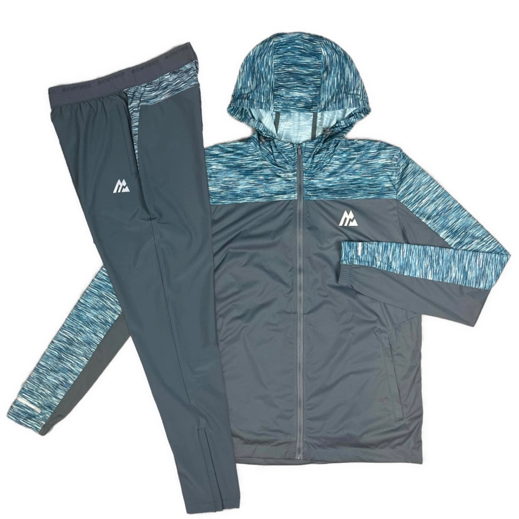 MONTIREX TRAIL WINDBREAKER / PANEL PANTS TRACKSUIT - SLATE GREY / CAPRI