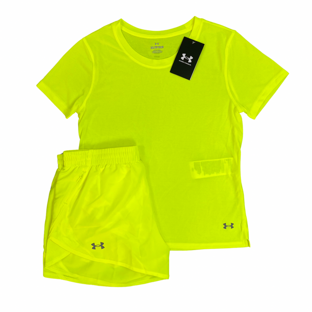 Under Armour Women’s Streaker T-Shirt / Shorts Set - Volt