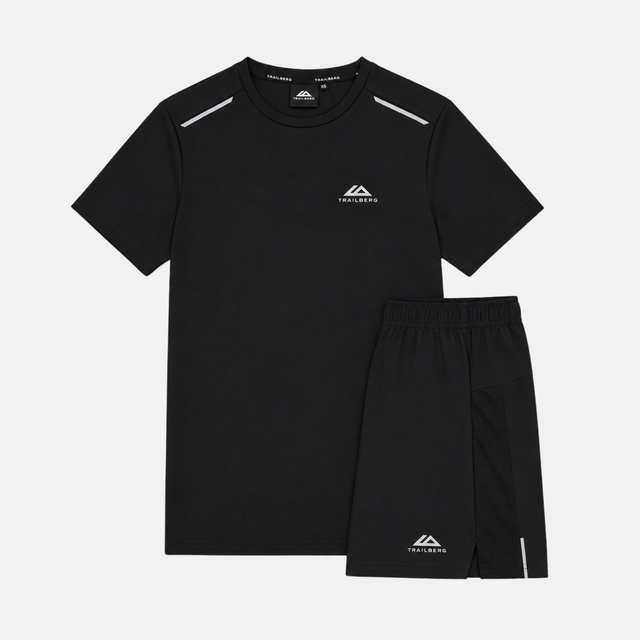 Trailberg Endura T-Shirt / Shorts Set - Black