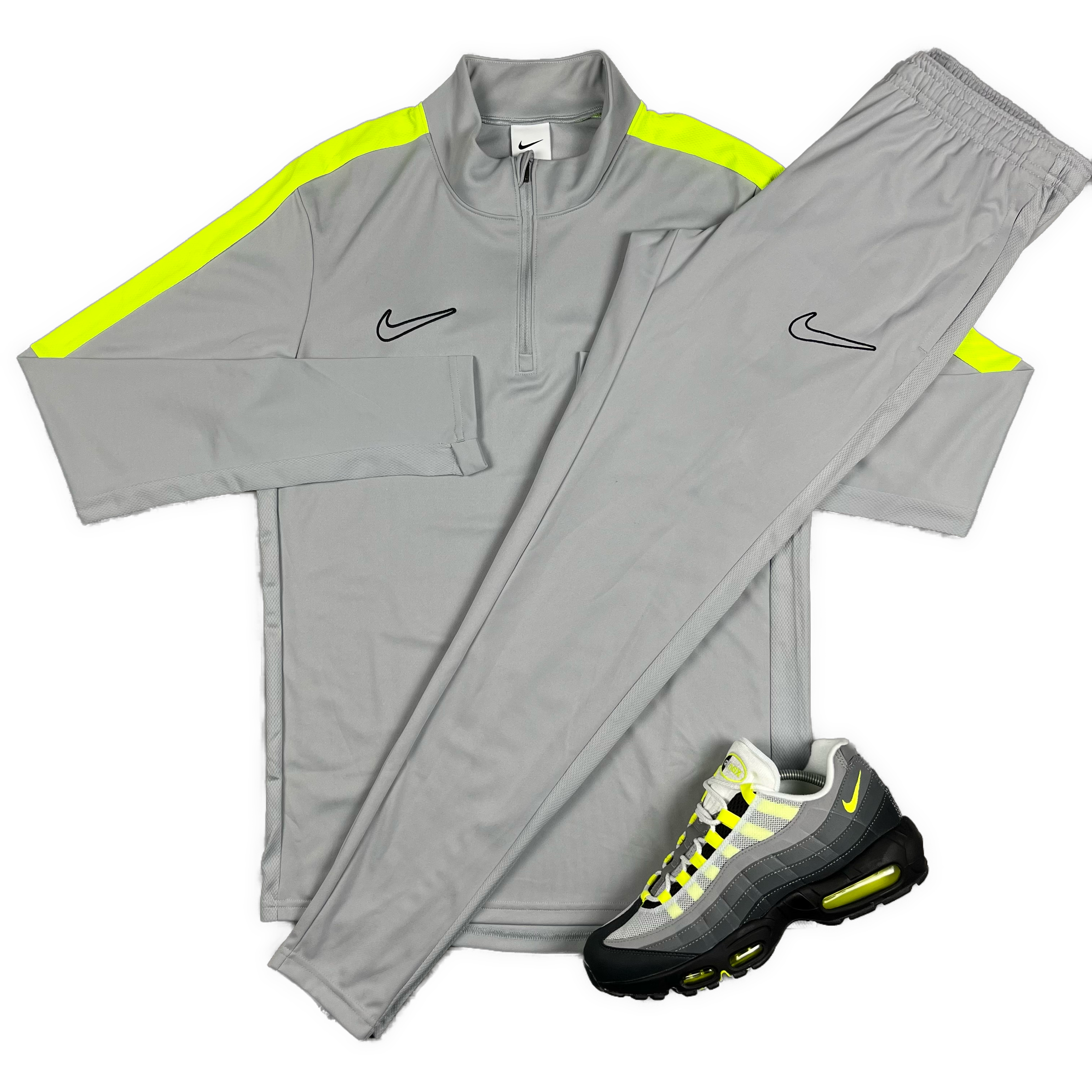 Grey nike top dri fit tracksuit