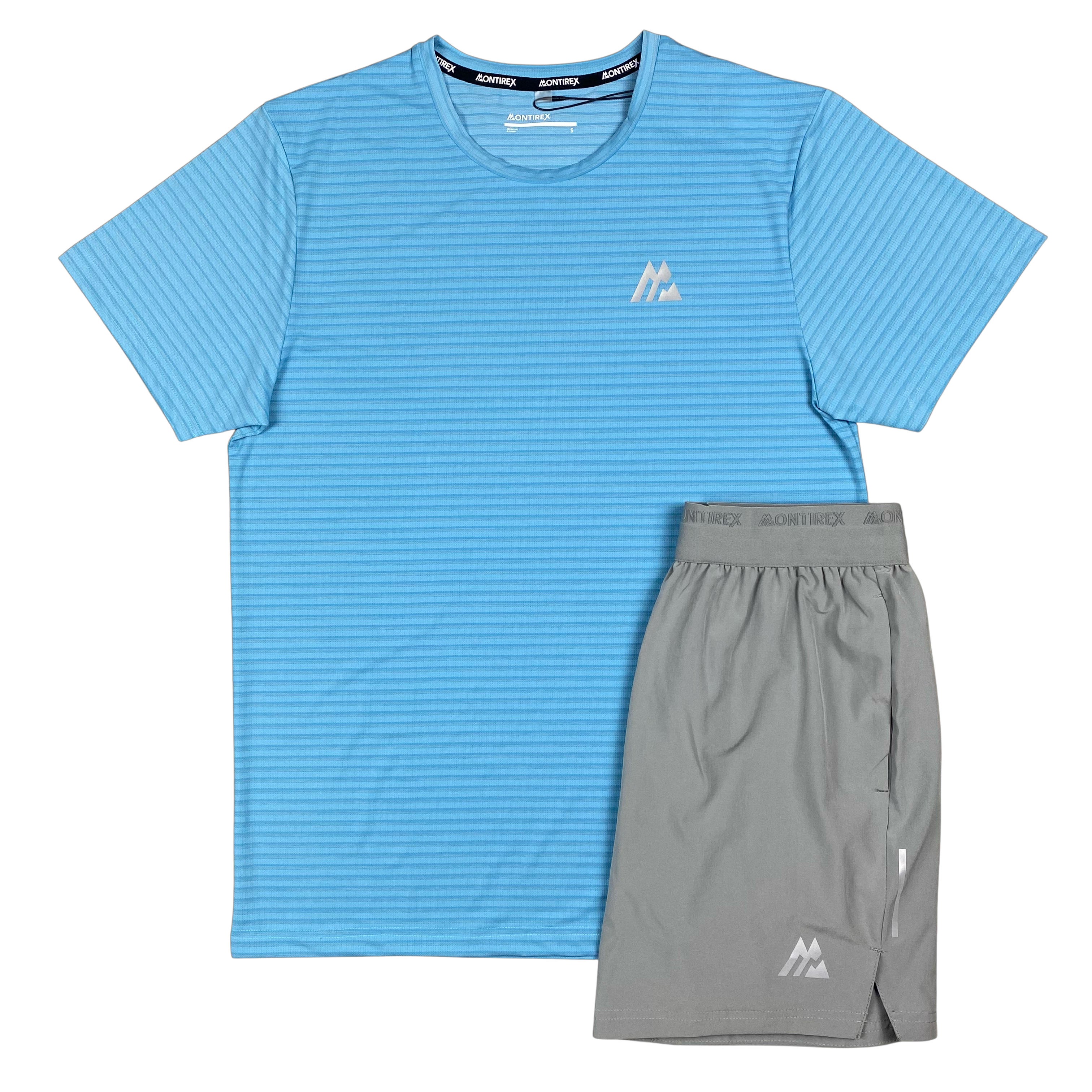 MONTIREX BREEZE TSHIRT / FLY SHORTS SET - LIGHT BLUE / GREY