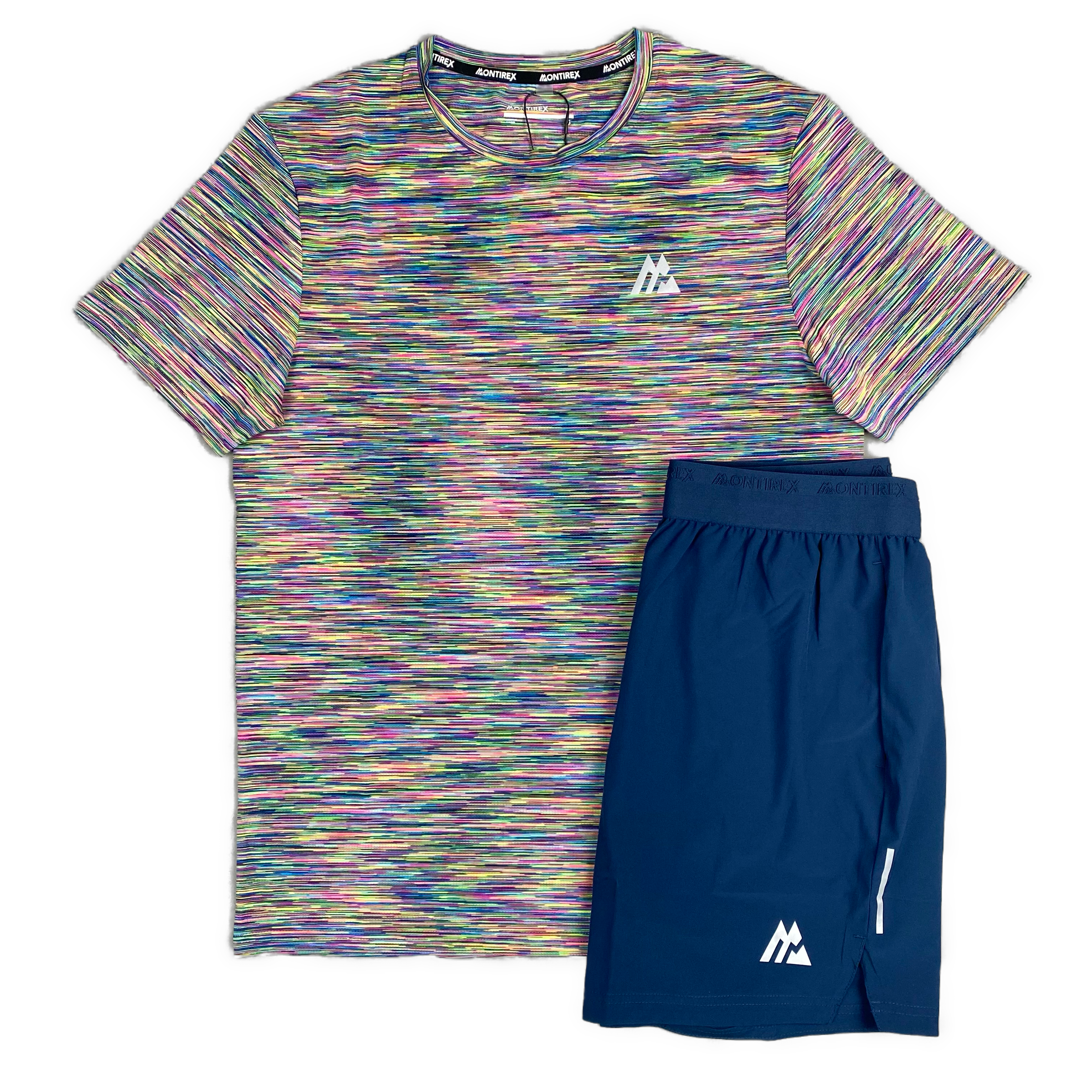 MONTIREX TRAIL TSHIRT / FLY SHORTS SET - MULTI / MIDNIGHT BLUE