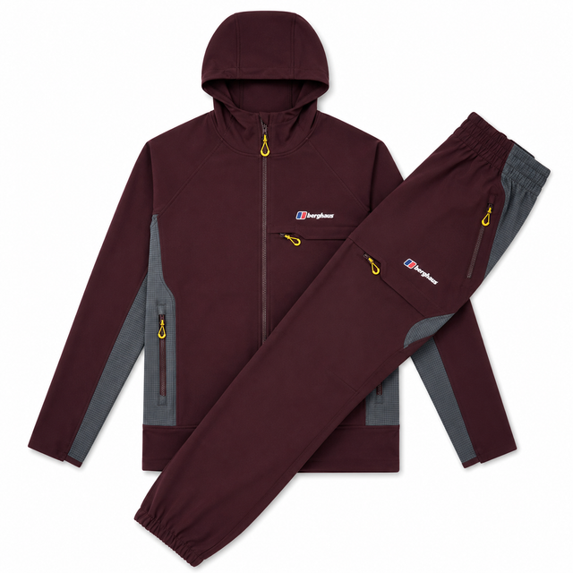 Berghaus Wavertree Tracksuit - Burgundy/Grey