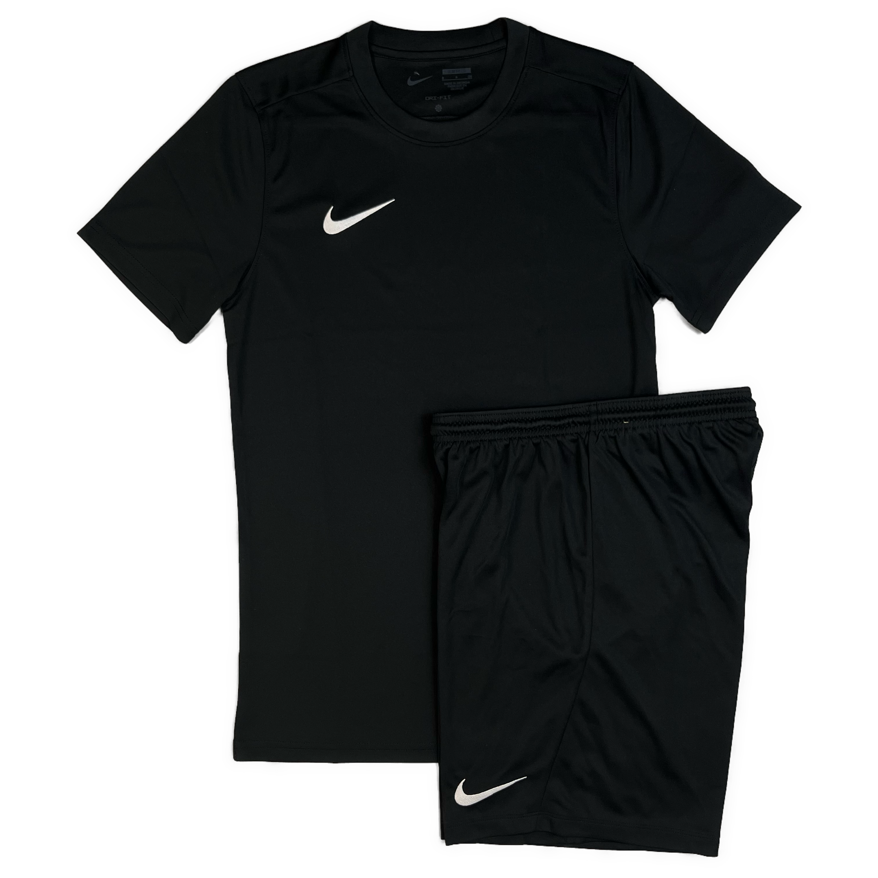 NIKE DRI FIT TSHIRT SHORTS SET BLACK