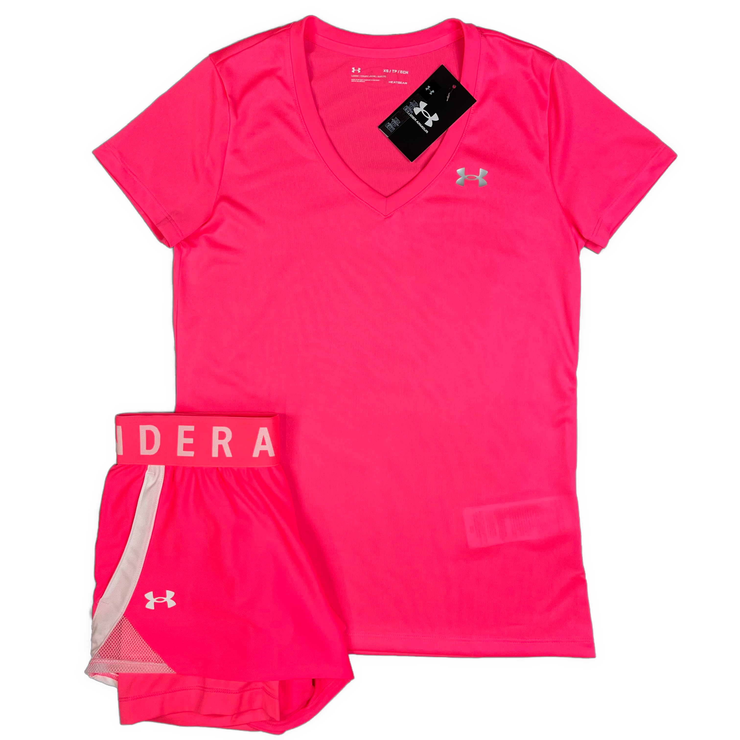 Under armour hot sale hot pink shorts
