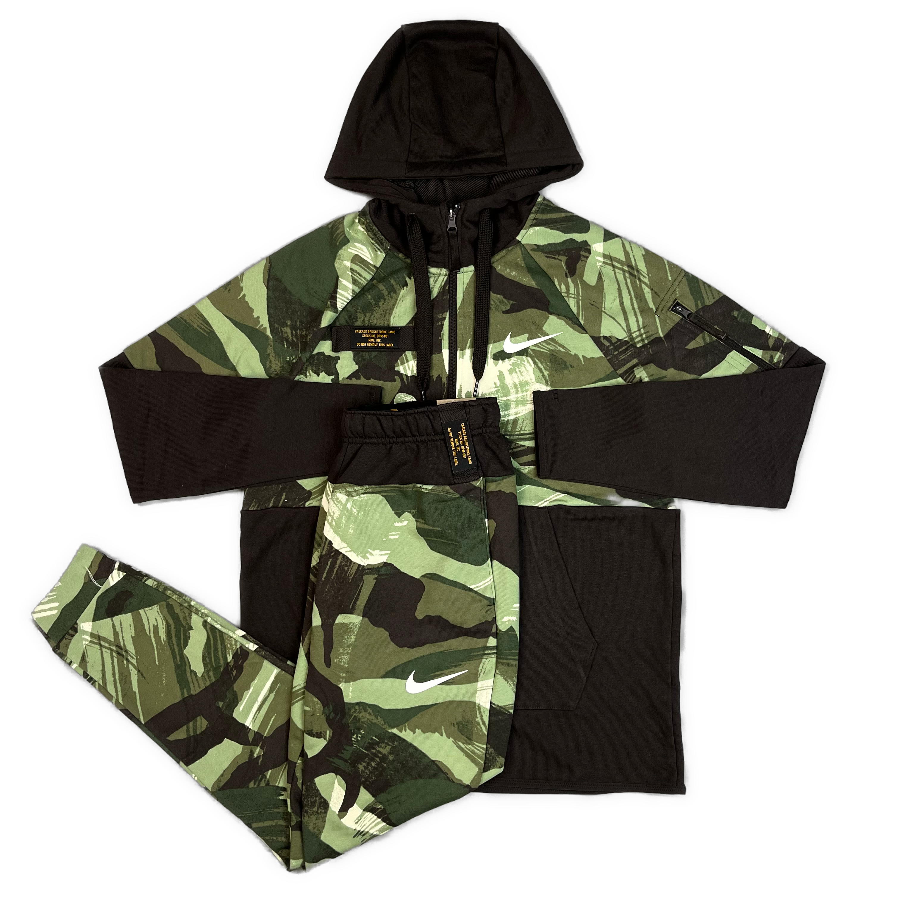 NIKE THERMA DRIFIT TRACKSUIT GREEN CAMO