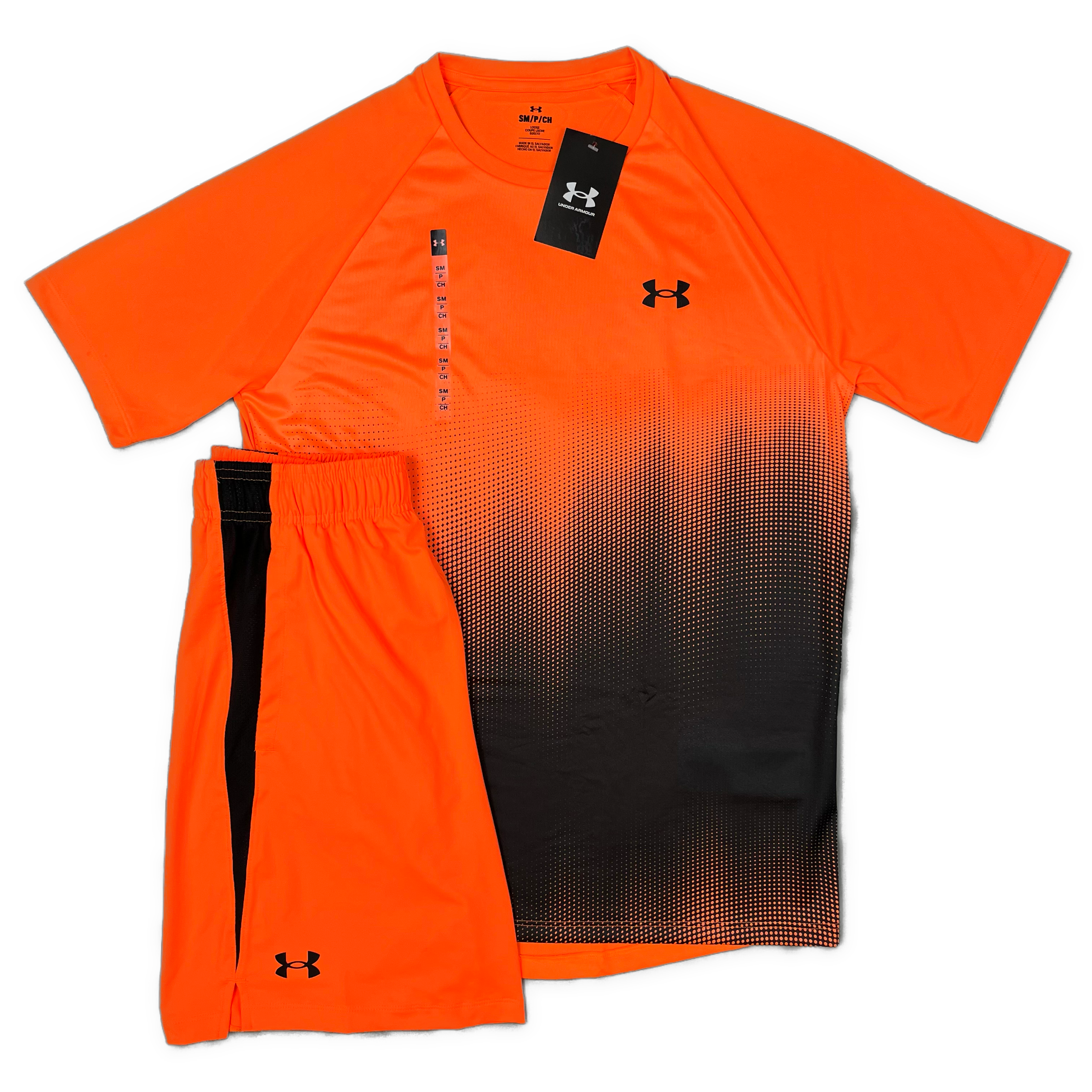 Under Armour PEAK - Sports shorts - orange blast/black/orange 
