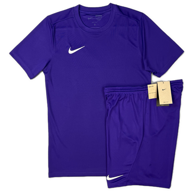 Nike Dri-Fit Tshirt / Shorts Set - Purple