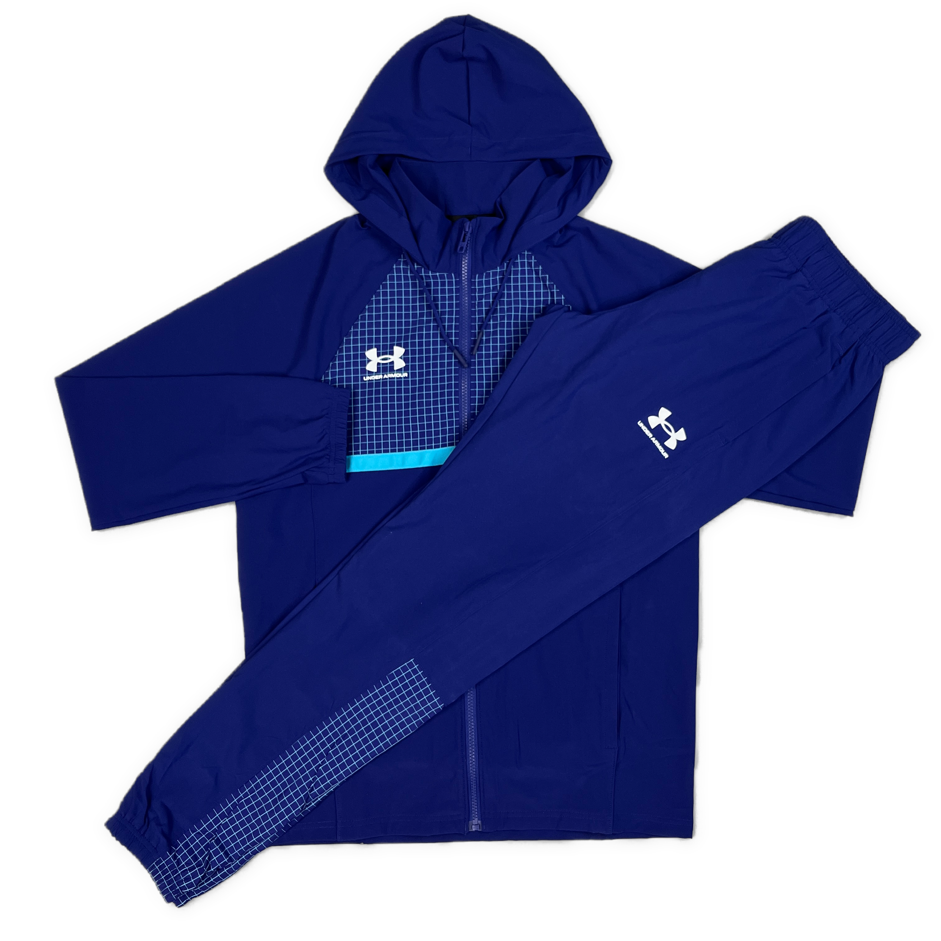 UNDER ARMOUR ACCELERATE TRACKSUIT BLUE AQUA