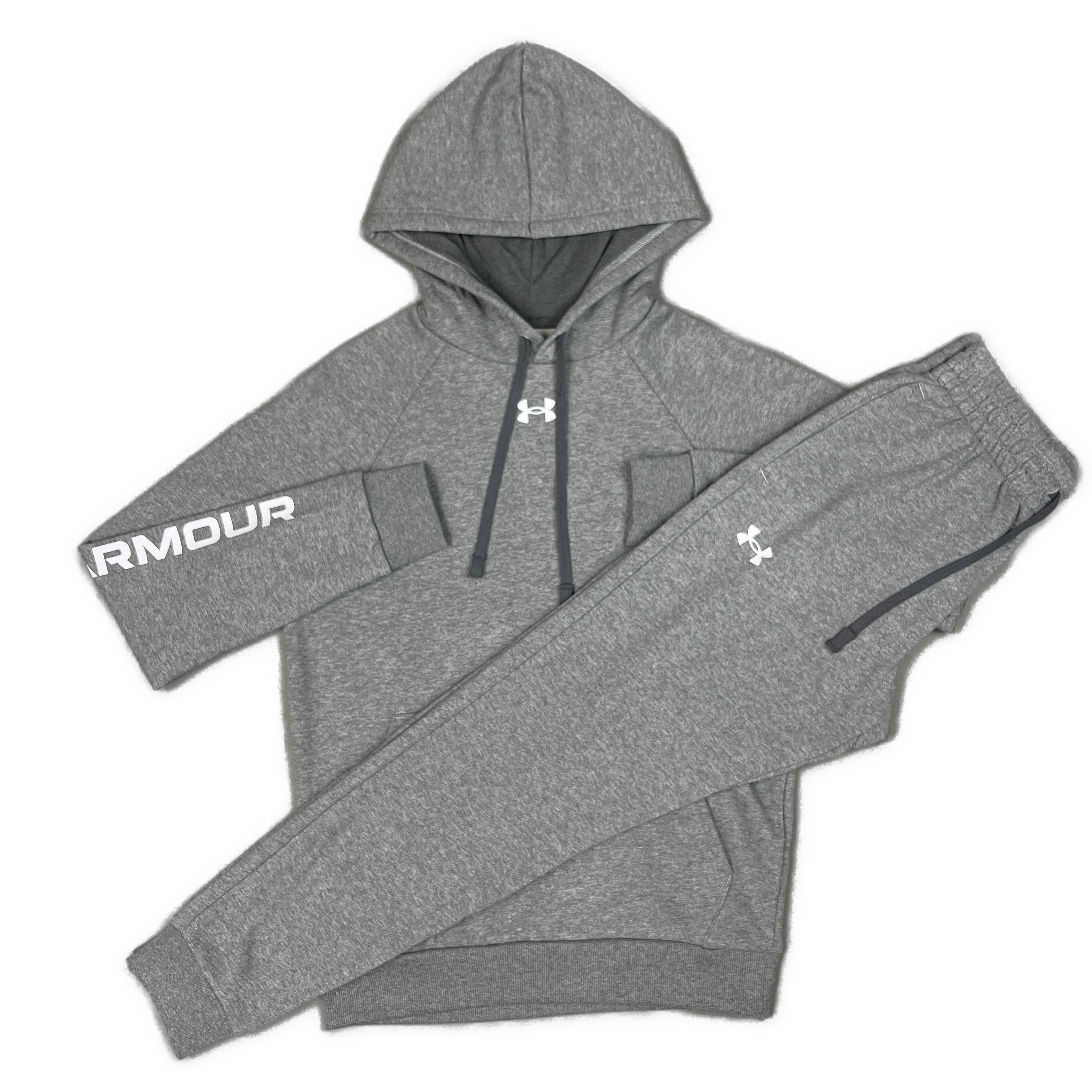 UNDER ARMOUR RIVAL LOGO TRACKSUIT GREY
