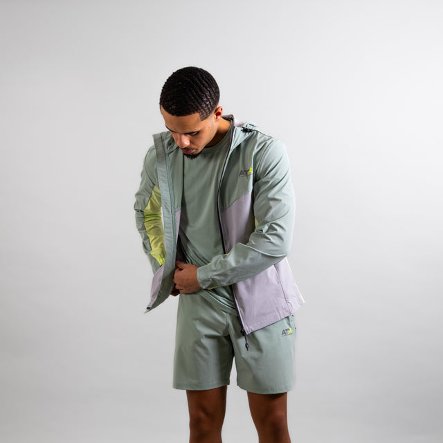 ATX Horizon Track Jacket - Green/Grey
