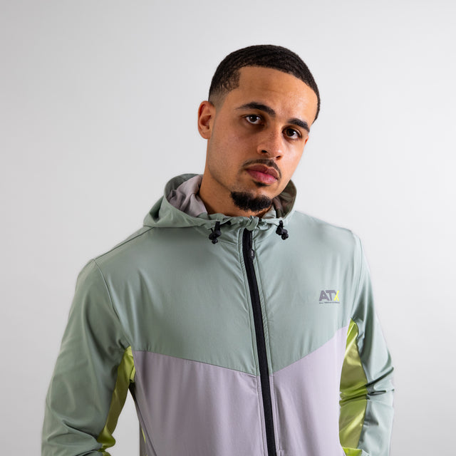 ATX Horizon Track Jacket - Green/Grey