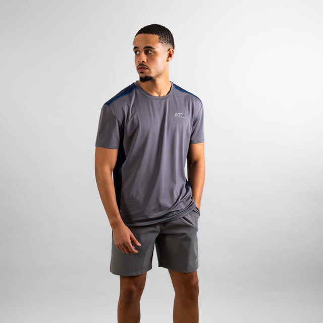 ATX Cascade T-Shirt - Dark Grey/Navy