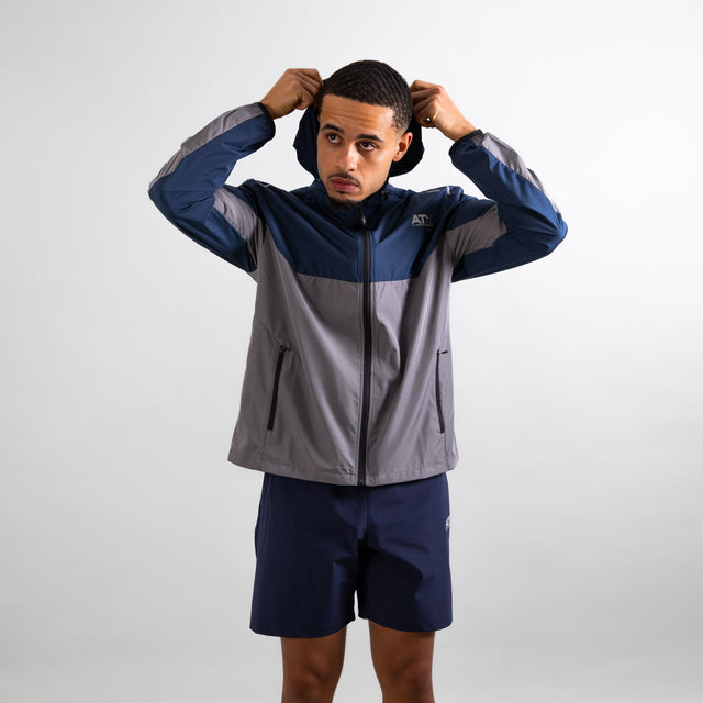 ATX Boulder Track Jacket - Navy/Dark Grey
