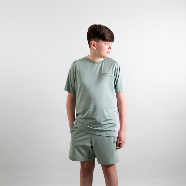 ATX Junior Granite T-Shirt - Green/Grey