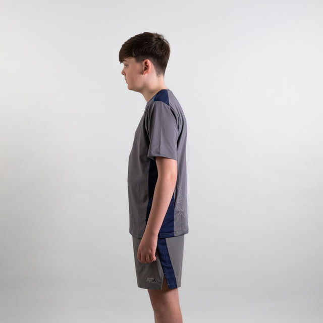 ATX Junior Cascade T-Shirt - Dark Grey/Navy