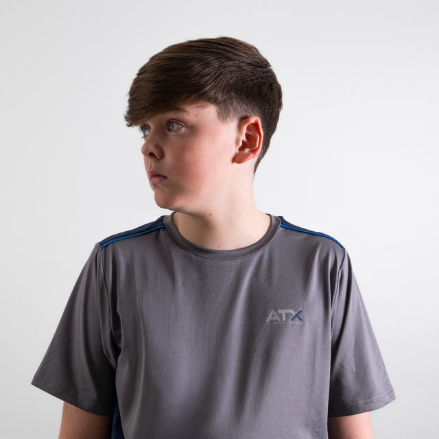 ATX Junior Cascade T-Shirt - Dark Grey/Navy
