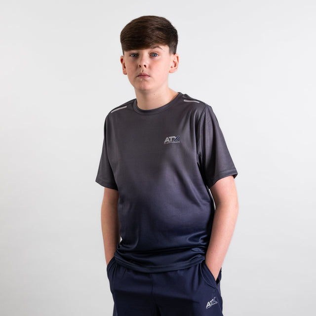 ATX Junior Blaze T-Shirt - Dark Grey/Navy