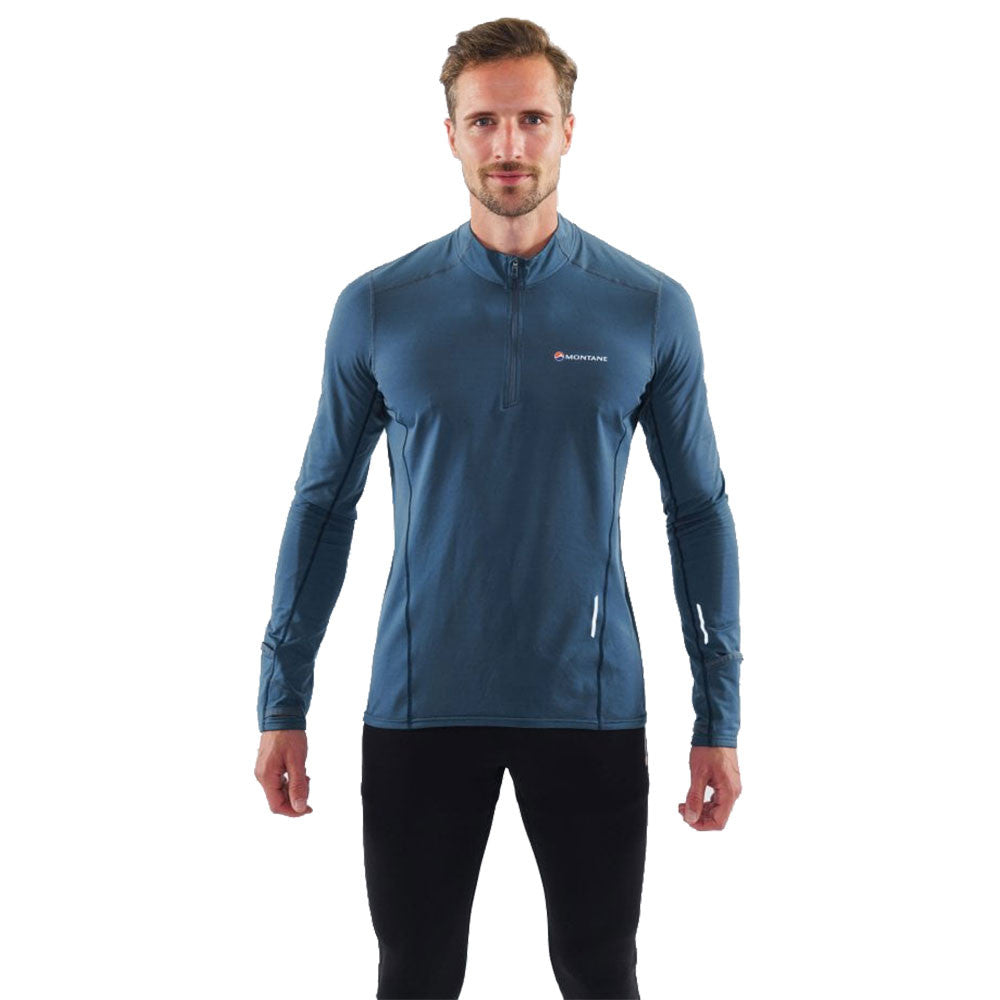 MONTANE DRAGON HALF ZIP TOP - BLUE