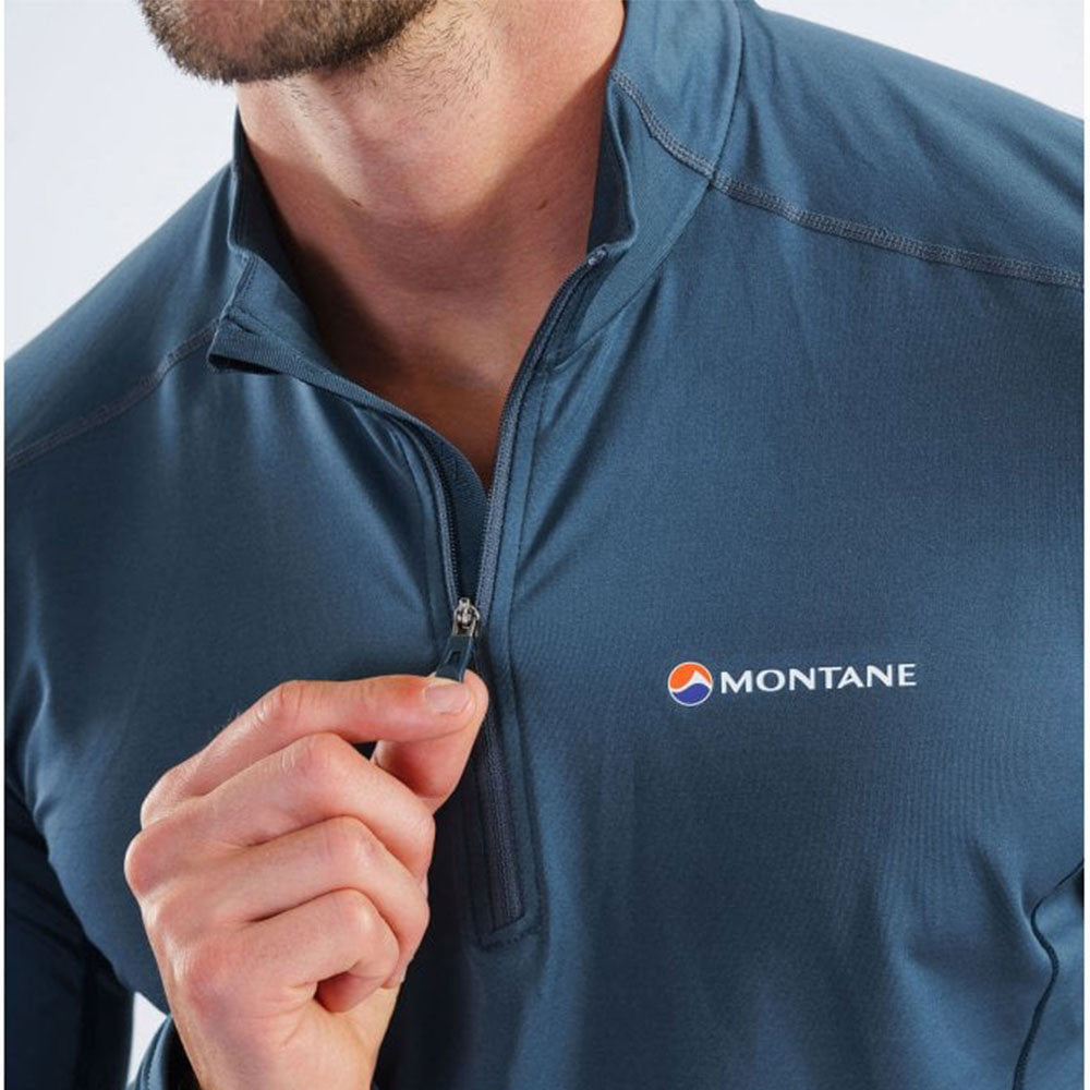 MONTANE DRAGON HALF ZIP TOP - BLUE