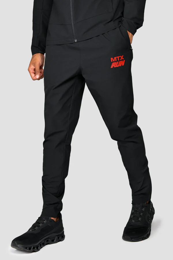 MONTIREX MTX Run Iridescent Running Pant - Black/Cardinal Red