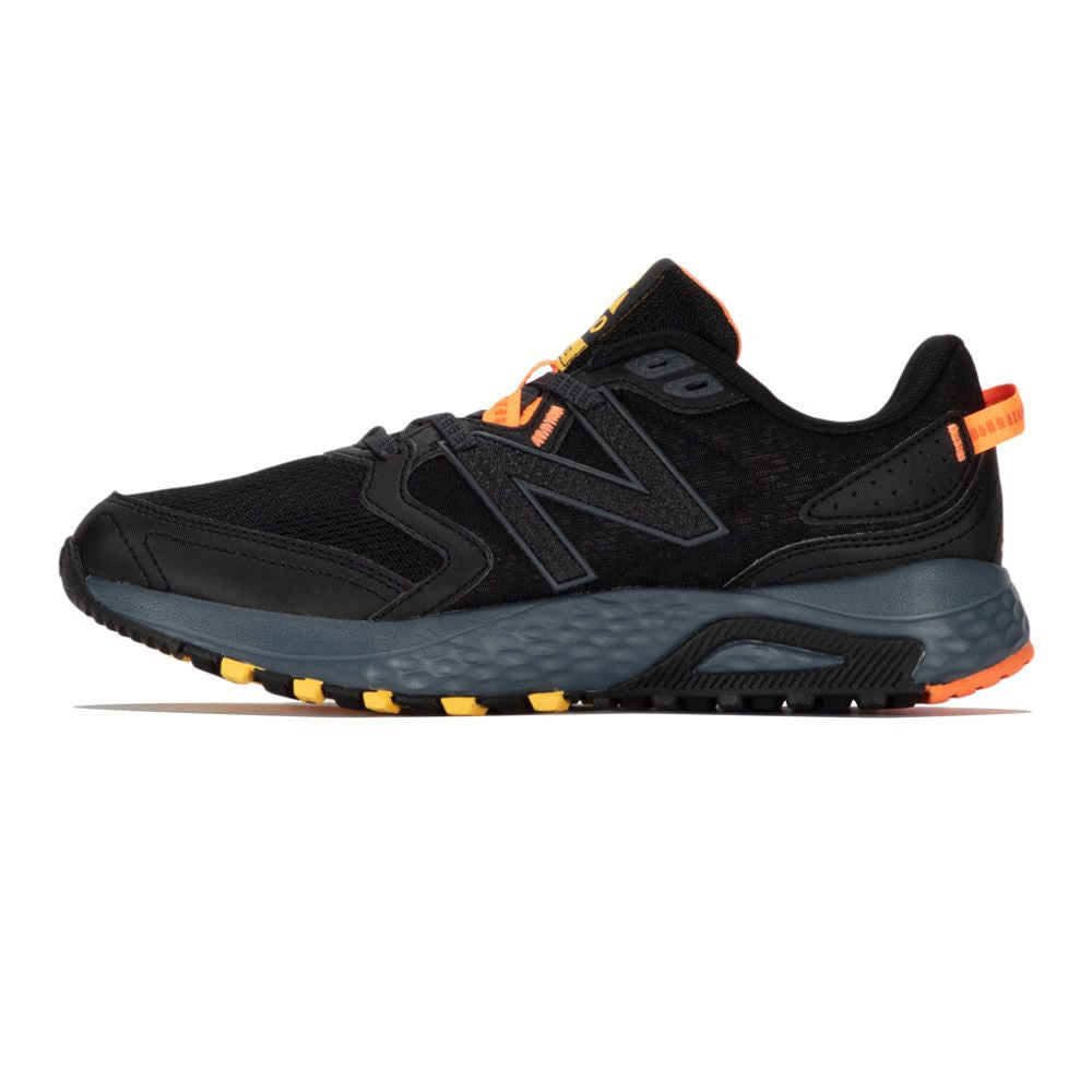 NEW BALANCE 410V7 TRAIL RUNNING TRAINERS - BLACK / ORANGE