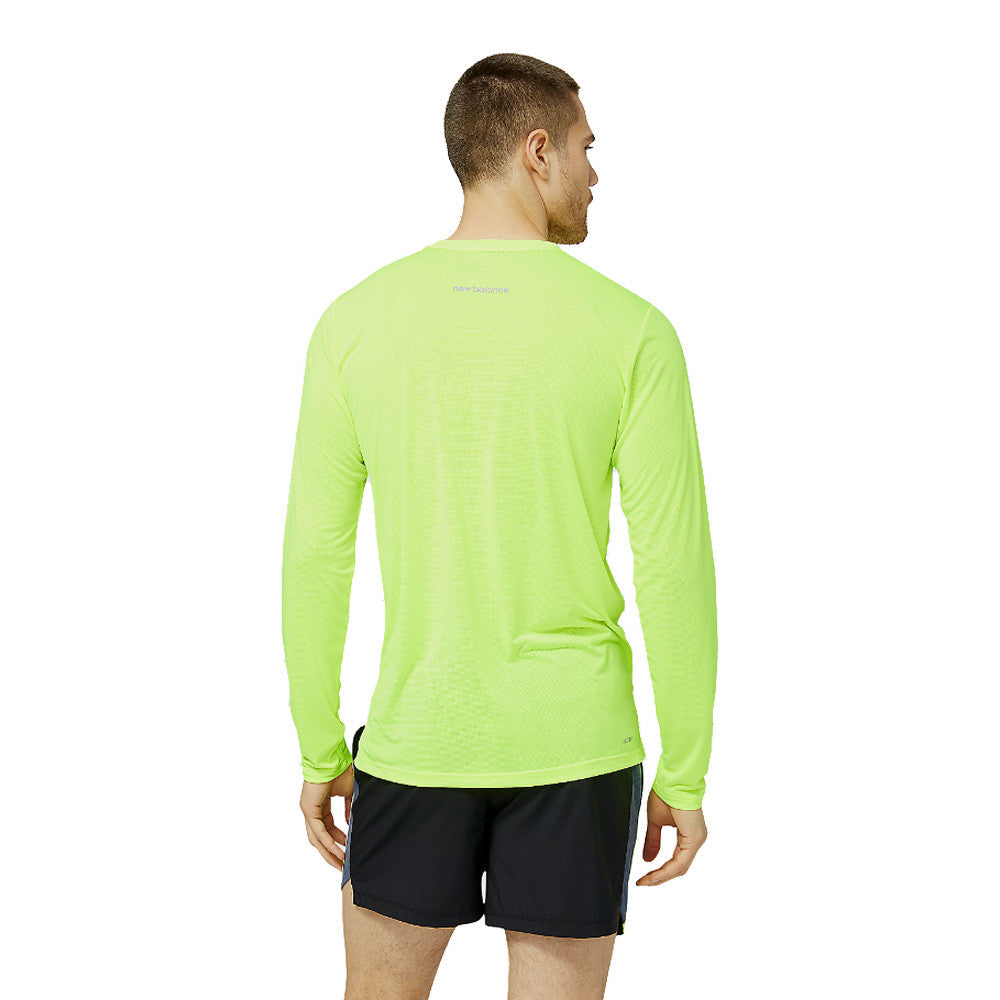 NEW BALANCE ACCELERATE LONG SLEEVE TOP - VOLT