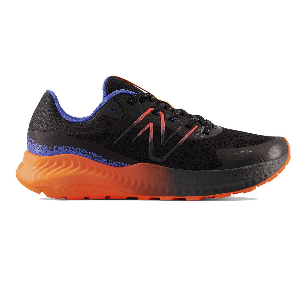 NEW BALANCE DYNASOFT NITREL V5 TRAIL RUNNING SHOES - BLACK/BLUE/ORANGE