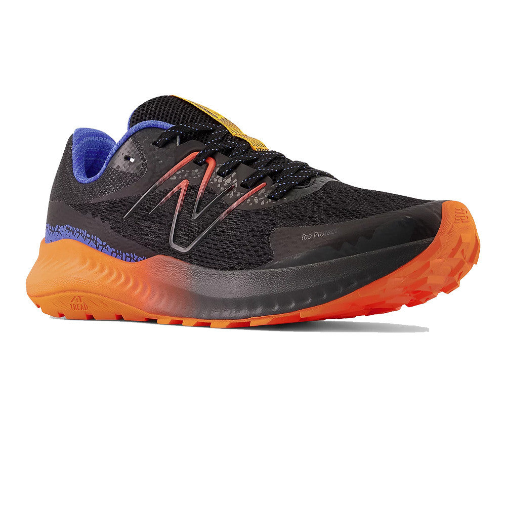 NEW BALANCE DYNASOFT NITREL V5 TRAIL RUNNING SHOES - BLACK/BLUE/ORANGE