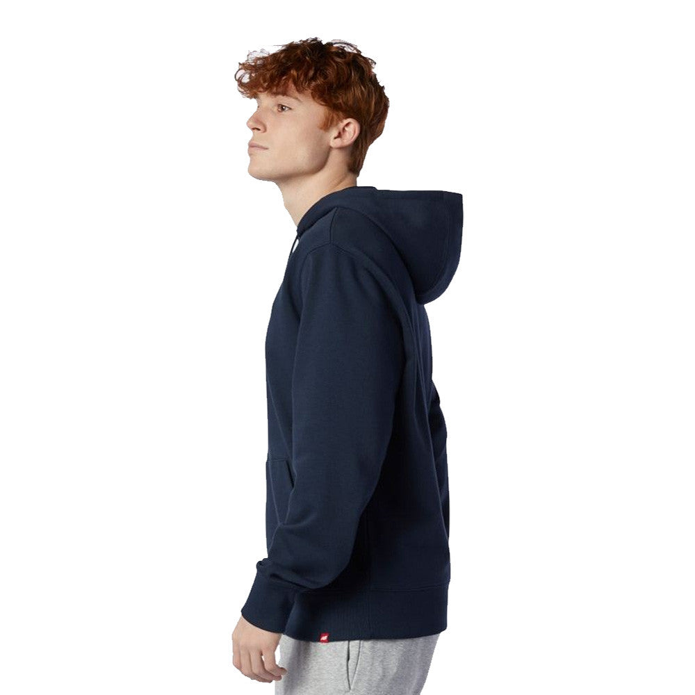 NEW BALANCE ESSENTIALS EMBROIDERED HOODIE - NAVY BLUE
