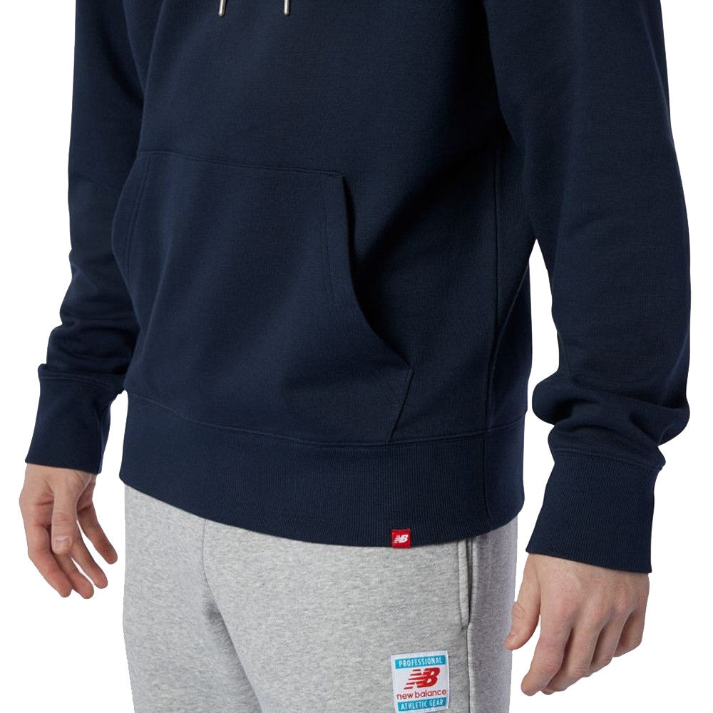 NEW BALANCE ESSENTIALS EMBROIDERED HOODIE - NAVY BLUE