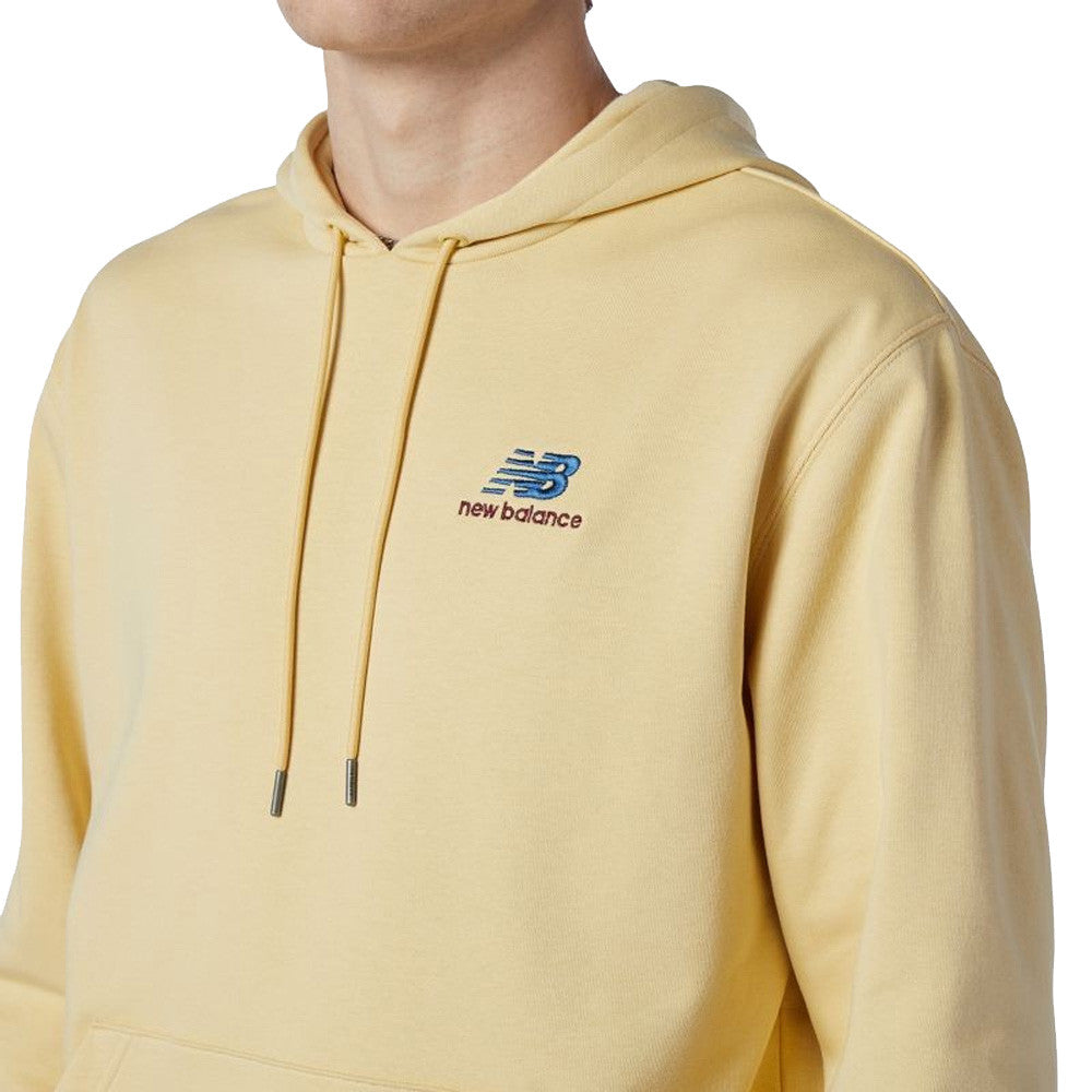 NEW BALANCE ESSENTIALS EMBROIDERED HOODIE - LIGHT YELLOW