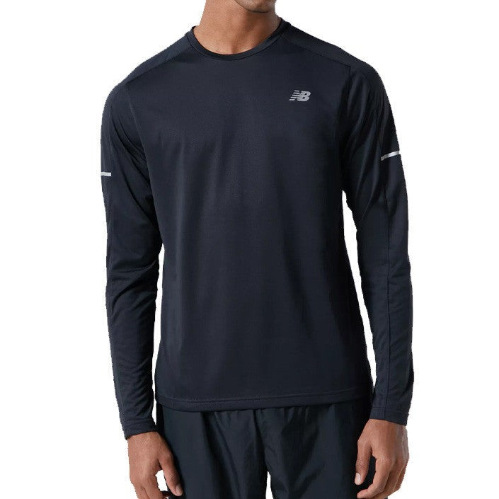 NEW BALANCE CORE RUN LONGSLEEVE T-SHIRT - BLACK