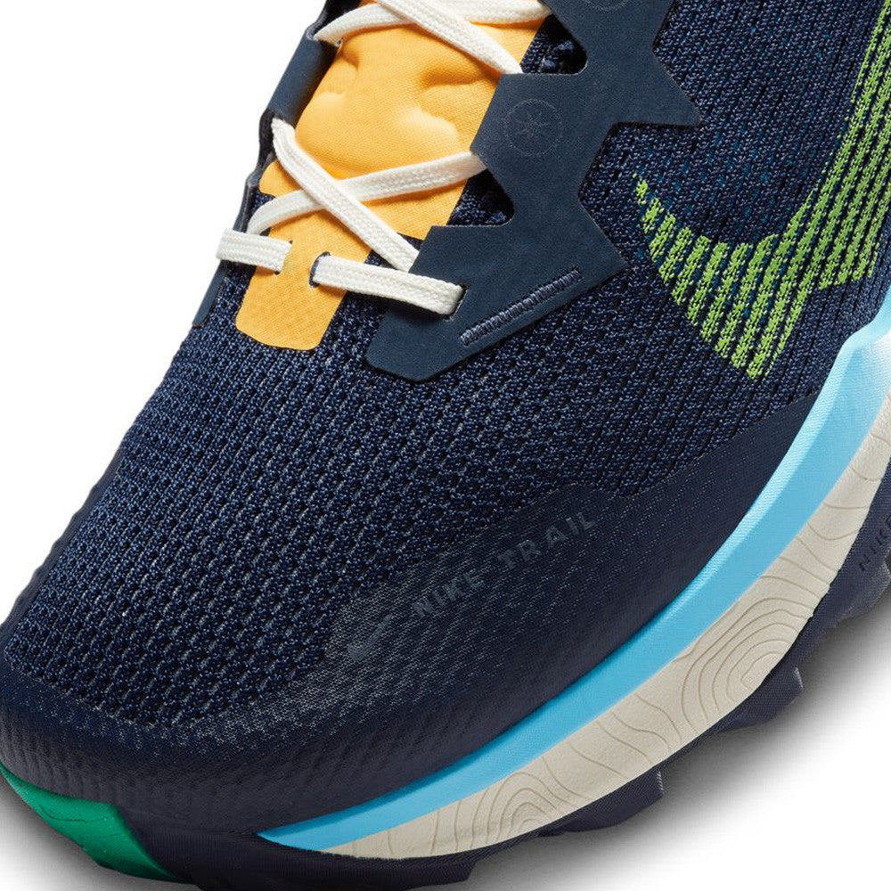 NIKE WILDHORSE 8 TRAIL RUNNING SHOES - OBSIDIAN NAVY / YELLOW / VOLT