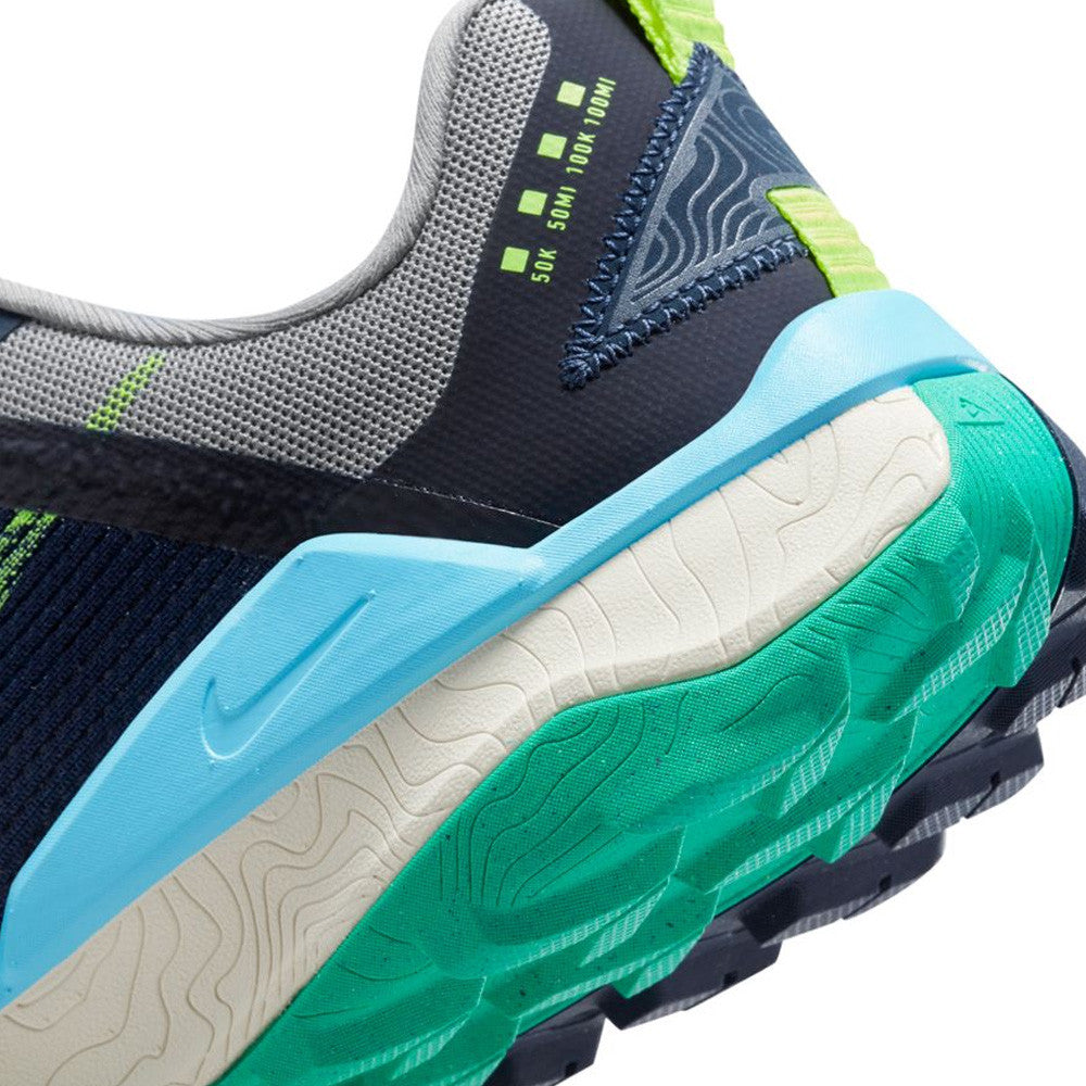 NIKE WILDHORSE 8 TRAIL RUNNING SHOES - OBSIDIAN NAVY / YELLOW / VOLT