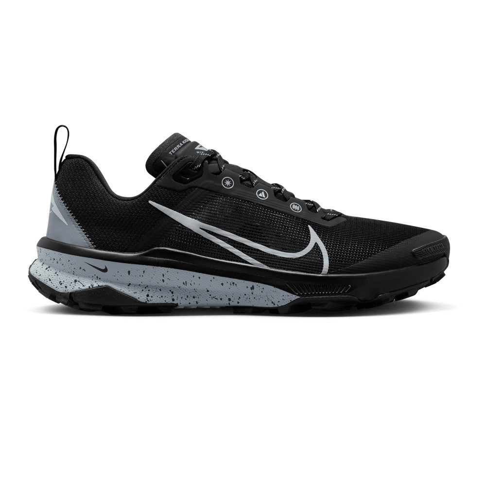 NIKE REACT KIGER 9 TRAIL RUNNING SHOES - WOLF GREY / BLACK