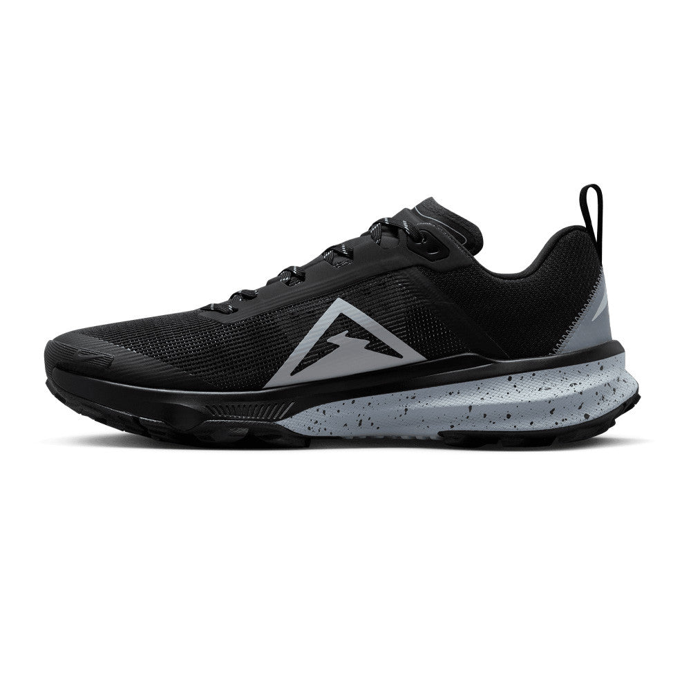 NIKE REACT KIGER 9 TRAIL RUNNING SHOES - WOLF GREY / BLACK