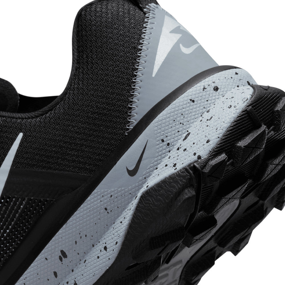 NIKE REACT KIGER 9 TRAIL RUNNING SHOES - WOLF GREY / BLACK