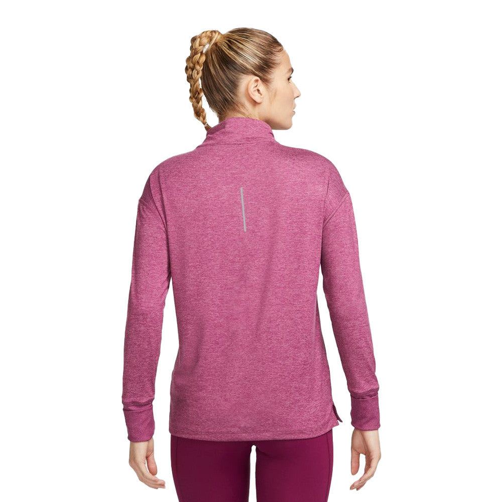 NIKE ELEMENT HALF-ZIP WOMEN'S RUNNING TOP - PURPLE SANGRIA