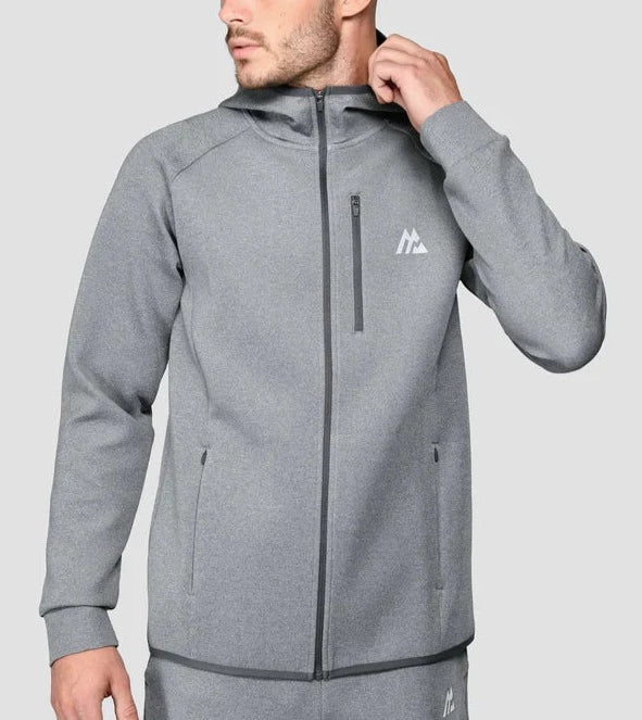 MONTIREX Recover Full Zip Hood - Grey Marl