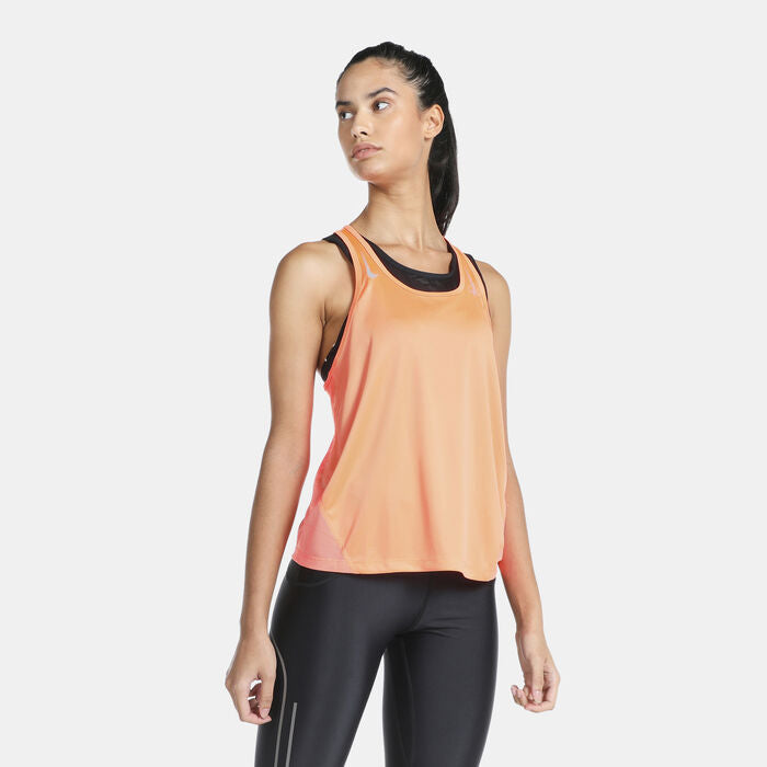 Nike Women s Dri Fit Miler Tank Vest Top Peach