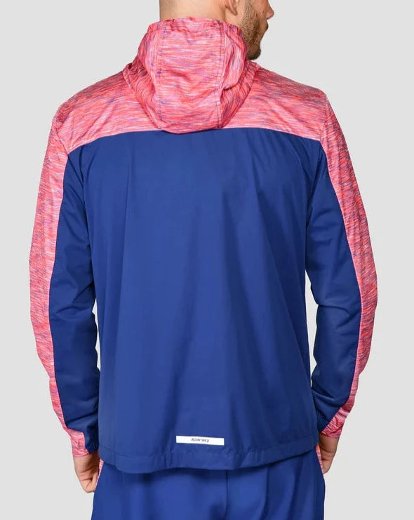 montirex Trail Windbreaker - Marine Blue/Shocking Pink