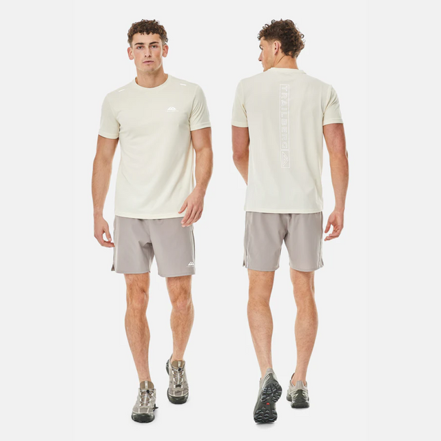 Trailberg Crest T-Shirt / Essentials Short Set - Dune / Pale Taupe