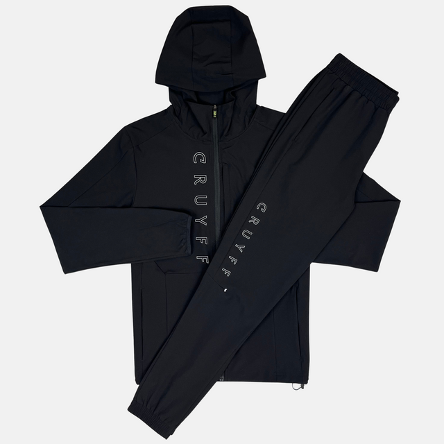 Cruyff Avinex Tracksuit - Black/Reflect