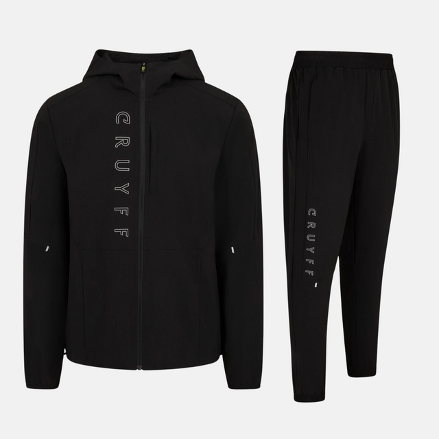 Cruyff Avinex Tracksuit - Black/Reflect