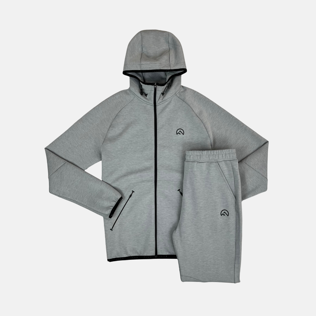 Flux Junior Velar Zip-Up Tracksuit - Grey