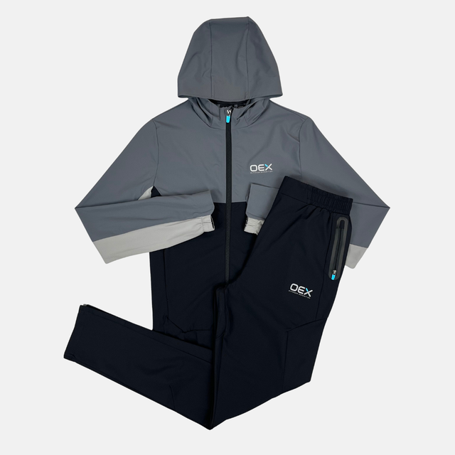 OEX Junior Pental Tracksuit - Black / Charcoal