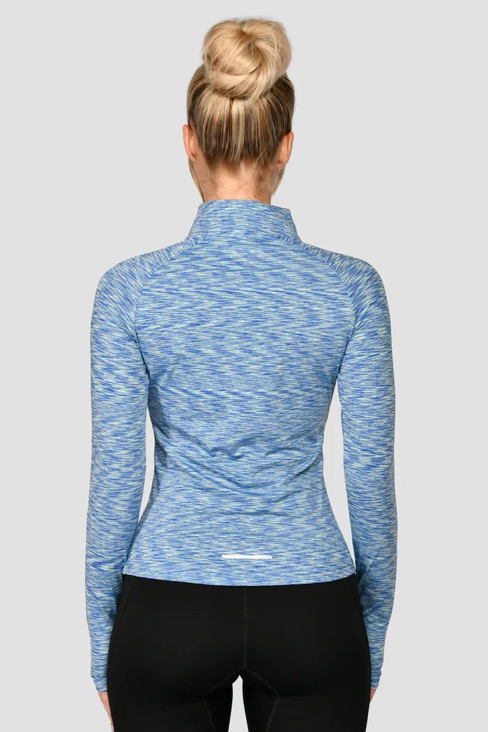 MONTIREX WOMEN'S TRAIL 2.0 HALF ZIP TOP - LIGHT BLUE MULTI
