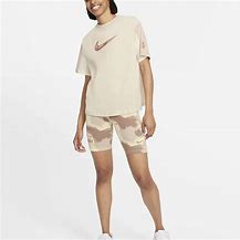 NIKE WOMEN'S PRO HIGHWAIST BIKE SHORTS - NEUTRAL PINK