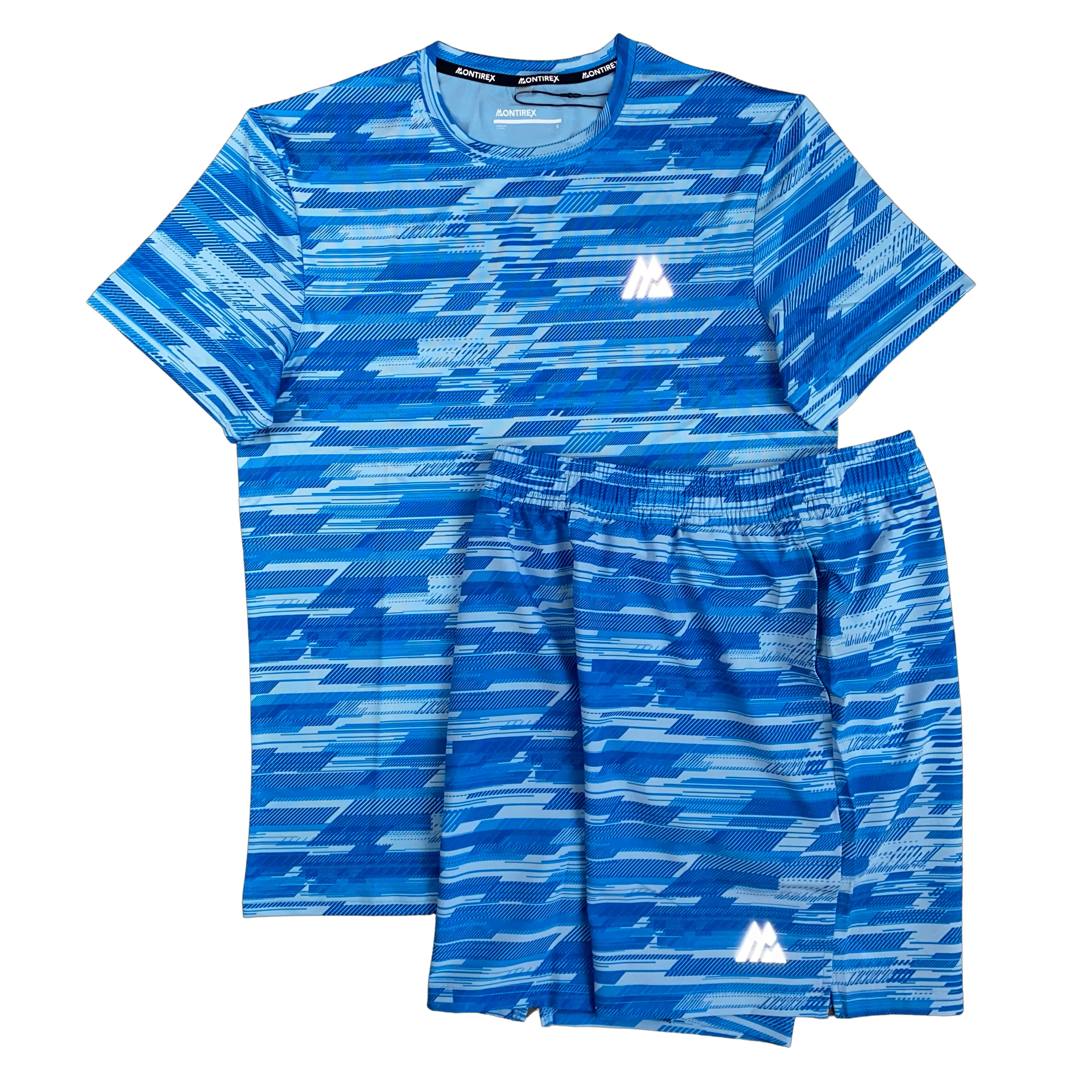 Montirex MTX DIGI PRINTED TSHIRT / SHORTS SET - LIGHT BLUE